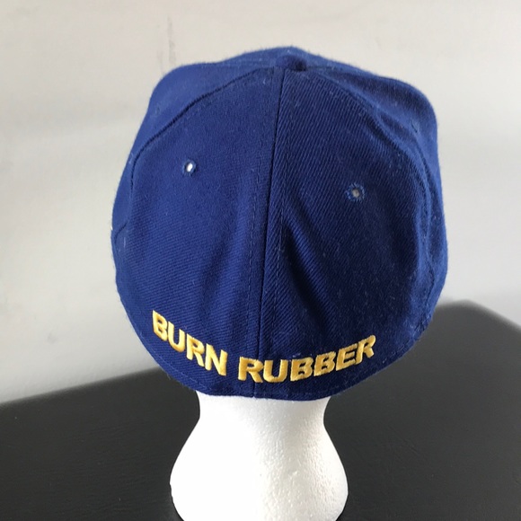 Blue and yellow hat size 7-1/8 - Picture 3 of 8